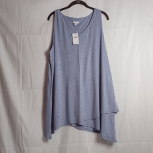 JJill purejill sleeveless linen/rayon top soft NWT